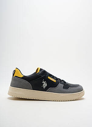 Adidași inserții vârf rotund negru U.S. POLO ASSN bărbat