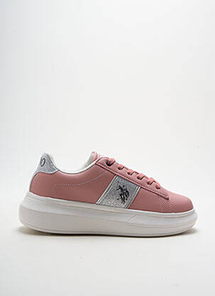 Adidași toc platformă toc de 4 la 6 cm roz U.S. POLO ASSN femeie
