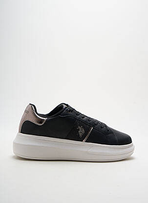 Adidași toc platformă toc de 4 la 6 cm negru U.S. POLO ASSN femeie