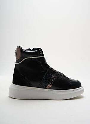 Adidași țesătură țesătură cu sclipici toc de 4 la 6 cm negru U.S. POLO ASSN femeie