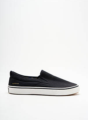 Slip-on-uri închidere elastică vârf rotund negru GAS bărbat