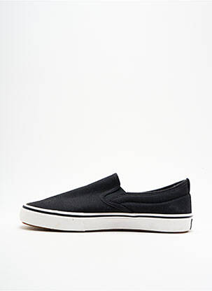 Slip-on-uri închidere elastică vârf rotund negru GAS bărbat