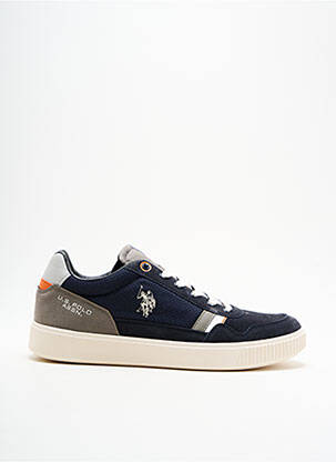 Adidași inserții vârf rotund albastru U.S. POLO ASSN bărbat