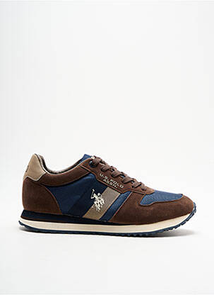 Adidași inserții vârf rotund maro U.S. POLO ASSN bărbat