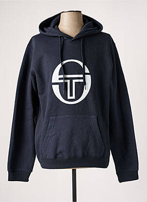 Hanorac cu glugă finisaj cu mansete elastice mâneci lungi negru SERGIO TACCHINI bărbat