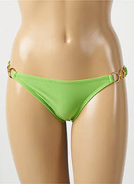Chiloți de baie efect material satinat bikini verde RIO DE SOL femeie