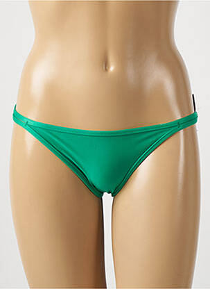 Chiloți de baie efect material satinat bikini verde RIO DE SOL femeie