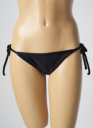 Chiloți de baie efect material satinat bikini negru RIO DE SOL femeie