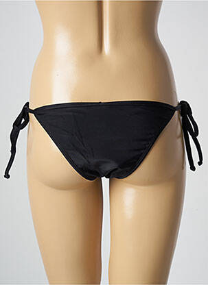 Chiloți de baie efect material satinat bikini negru RIO DE SOL femeie