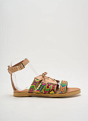 Sandale/Pantofi decupați maro SANBRAZ femeie