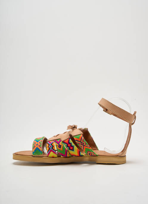 Sandale/Pantofi decupați maro SANBRAZ femeie