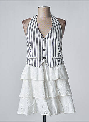 Rochie scurtă alb KING KONG femeie