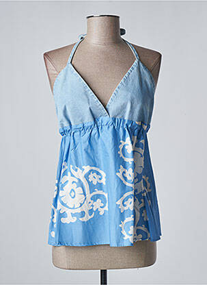 Top albastru ANGELA DAVIS femeie