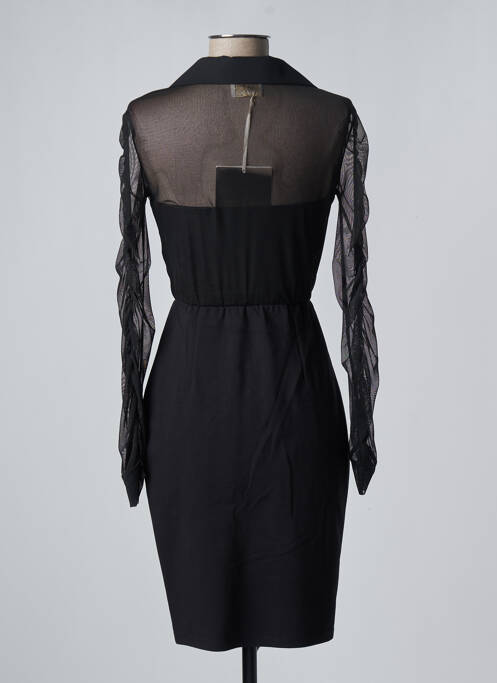 Rochie midi mâneci lungi mâneci lungi negru ANGELA DAVIS femme