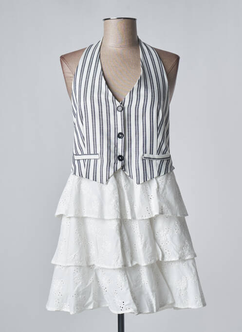 Rochie scurtă alb KING KONG femeie