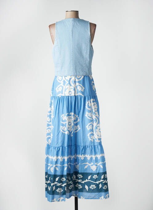 Rochie lungă albastru ANGELA DAVIS femeie