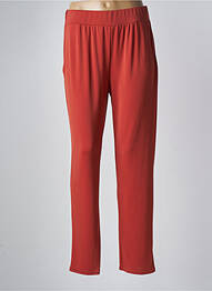 Pantalon slim talie elastică mărime normală portocaliu UN TEMPS POUR ELLE femeie