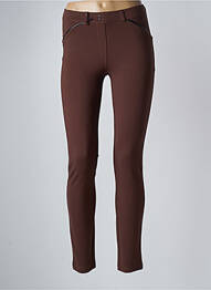 Jegging țesătură jersey mărime normală maro EAST DRIVE femeie