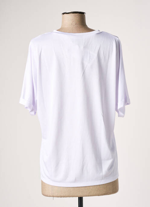 Tricou croială dreaptă mâneci scurte roz MARBLE femme