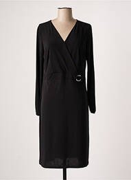 Rochie midi mâneci lungi mâneci lungi negru DIANE LAURY femeie