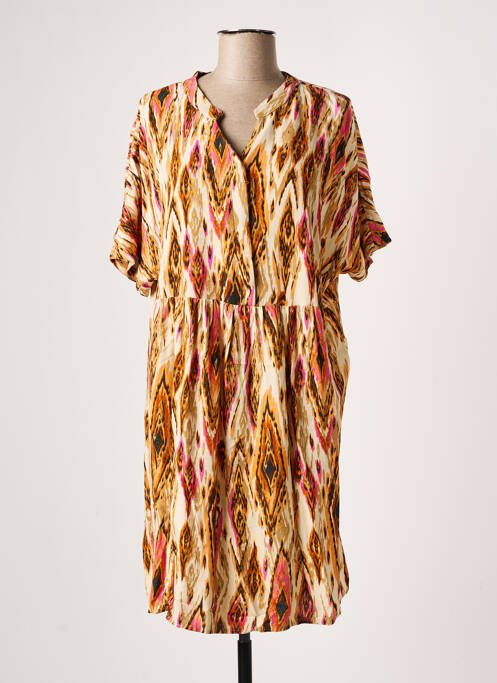 Rochie midi bej CISO femeie