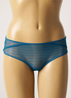 Shorty efect material satinat albastru SIMONE X SIMONE PÉRÈLE femeie