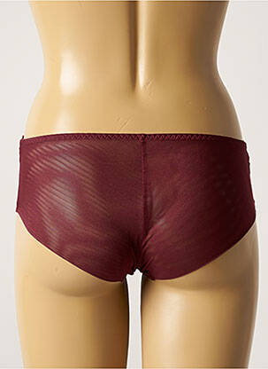 Shorty efect material satinat roșu SIMONE PERELE femeie