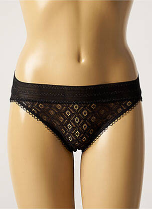 Chilot efect material satinat negru SIMONE PERELE femeie