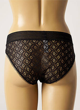 Chilot efect material satinat negru SIMONE PERELE femeie