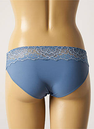 Chilot efect material satinat albastru SIMONE PERELE femeie