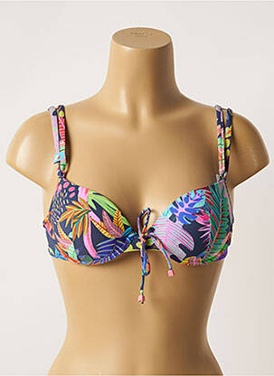 Sutien de costum de baie elasticitate top sutien modelat albastru CHERRY BEACH femeie