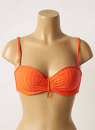 Sutien de costum de baie elasticitate top sutien modelat portocalie CHERRY BEACH femeie