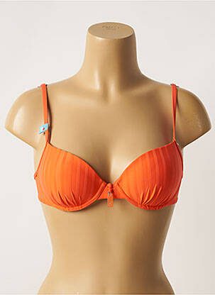 Sutien de costum de baie elasticitate top sutien modelat portocalie CHERRY BEACH femeie