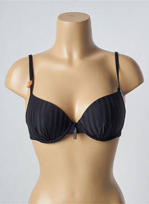 Sutien de costum de baie elasticitate top bentiță negru CHERRY BEACH femeie