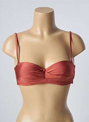 Sutien de costum de baie elasticitate sutien balconet cu decolteu înalt maro BARTS femeie
