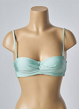 Sutien de costum de baie elasticitate sutien balconet cu decolteu înalt verde BARTS femeie