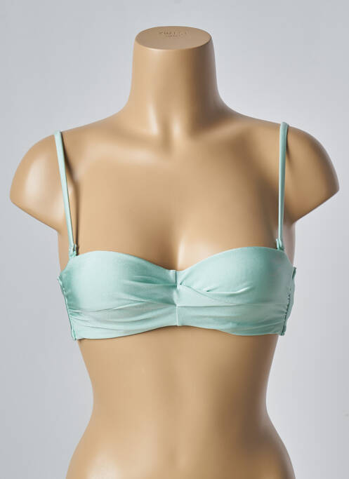 Sutien de costum de baie elasticitate sutien balconet cu decolteu înalt verde BARTS femme