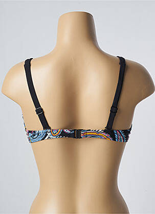 Sutien de costum de baie elasticitate sutien cupe întregi cu decolteu înalt negru BELCOR femeie