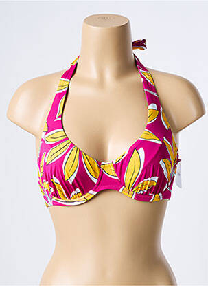 Sutien de costum de baie elasticitate sutien cupe întregi cu decolteu înalt violet AUBADE femeie