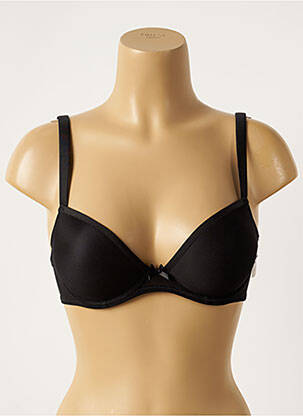 Sutien efect material satinat top sutien push-up negru AUBADE femeie