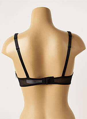 Sutien efect material satinat top sutien push-up negru AUBADE femeie
