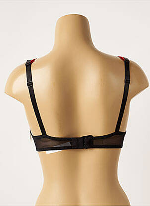 Sutien broderie sutien push-up cu aer, model înalt roșu AUBADE femeie