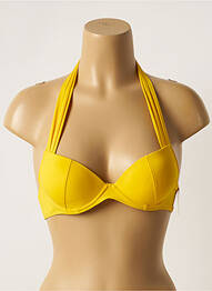 Sutien de costum de baie elasticitate top sutien push-up galben AUBADE femme