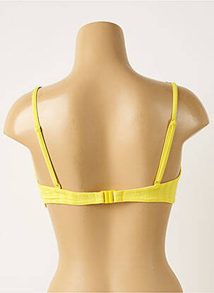 Sutien de costum de baie elasticitate top sutien modelat galben CHERRY BEACH femeie