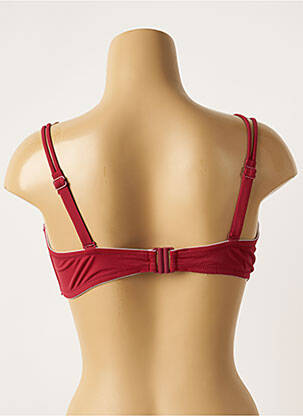 Sutien de costum de baie bretele elastice detașabile top sutien modelat roșu BELCOR femeie