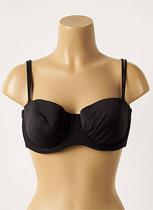 Sutien de costum de baie elasticitate top sutien modelat negru BELCOR femeie