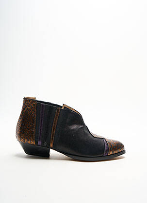 Botine/ghete cubanez toc plat până la 3 cm negru CRÉATIS femeie