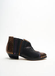 Botine/ghete cubanez toc plat până la 3 cm negru CRÉATIS femeie