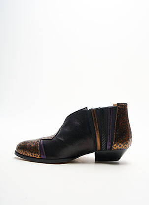 Botine/ghete cubanez toc plat până la 3 cm negru CRÉATIS femeie