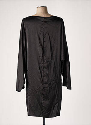 Rochie midi croială fluidă mâneci lungi negru DIXIE femeie